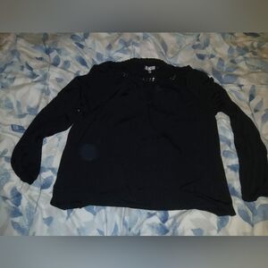 Jennifer Lopez Black Top with Chain Detail